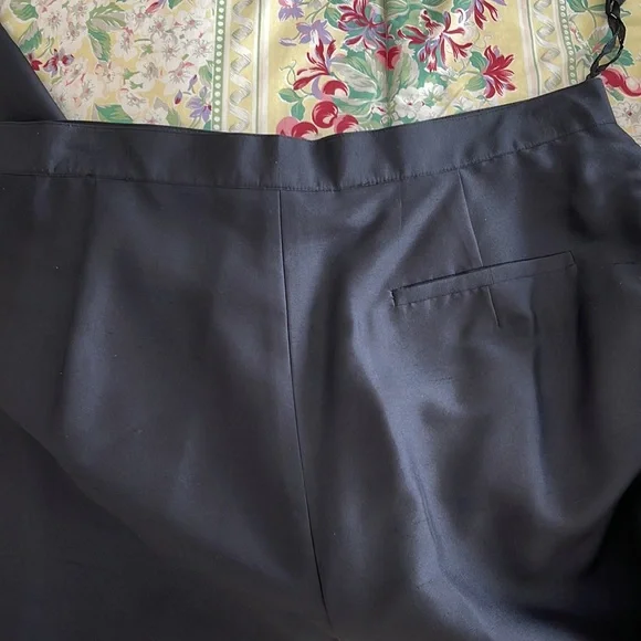 NWT Lauren Ralph Lauren black silk pantsuit
